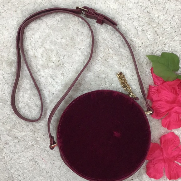 Free People Handbags - Free People velvet circle crossbody